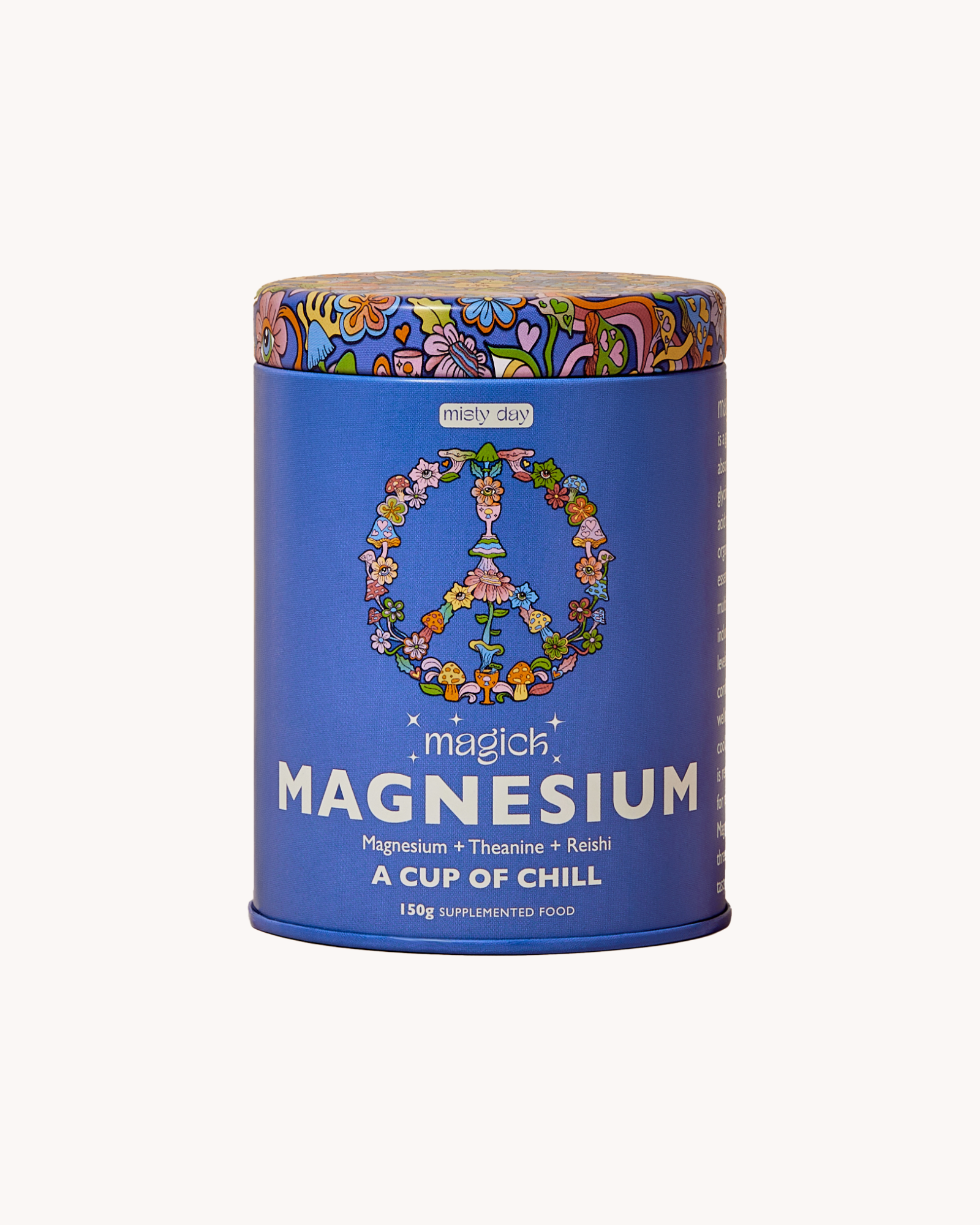 Misty Day Plant Potions Magick Magnesium container on a white background