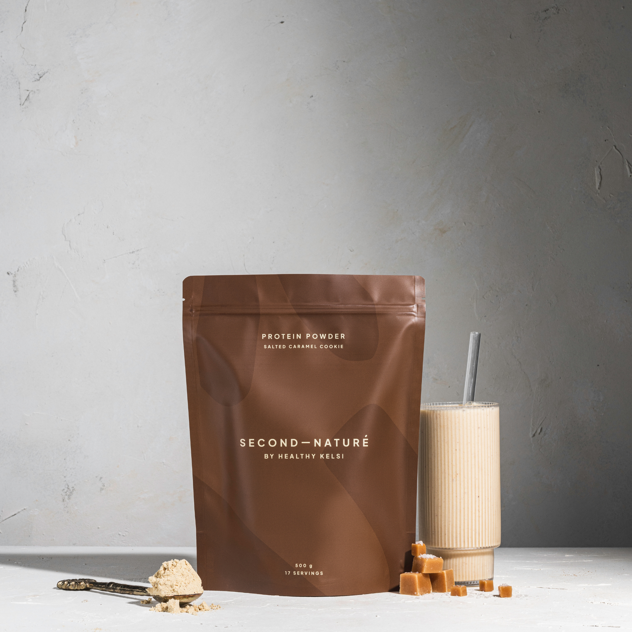 Second Nature Salted Caramel Cookie Protein Powder