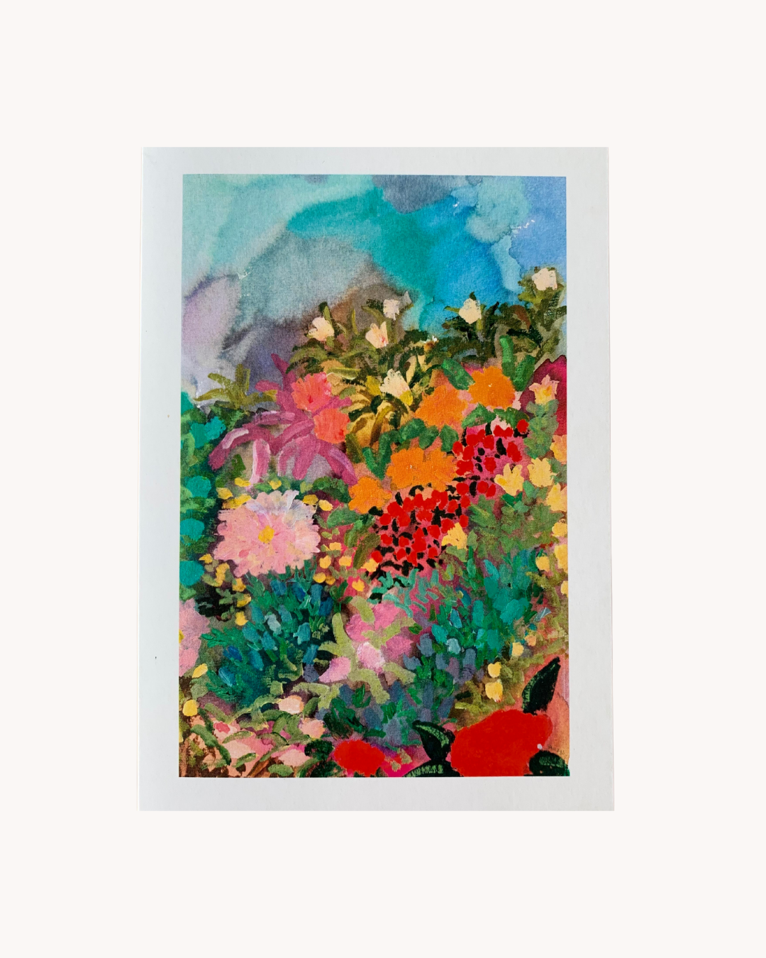Greeting card - vibrant florals