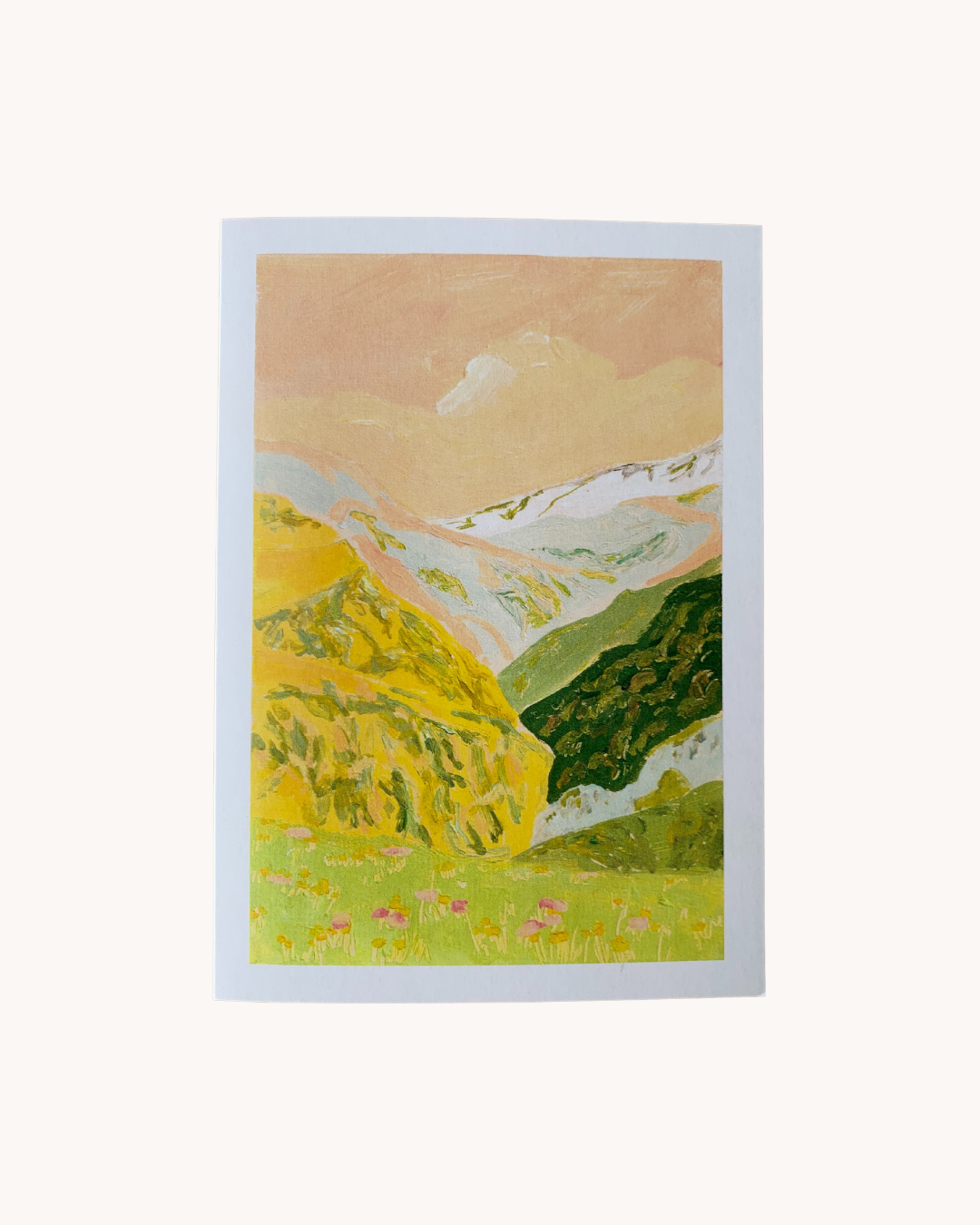 Greeting card - valley landscape
