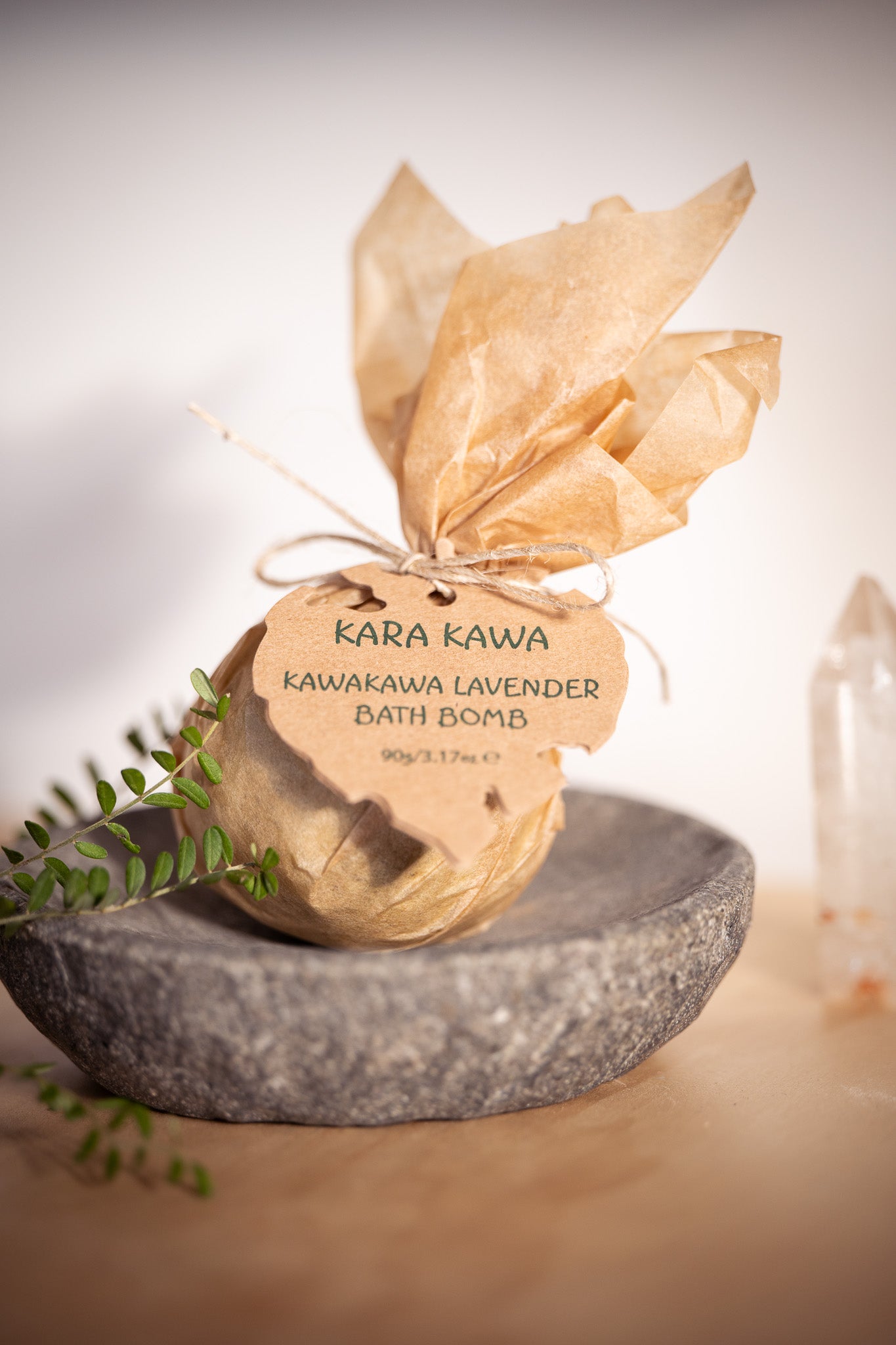 Kara Kawa Kawakawa lavender bath bomb