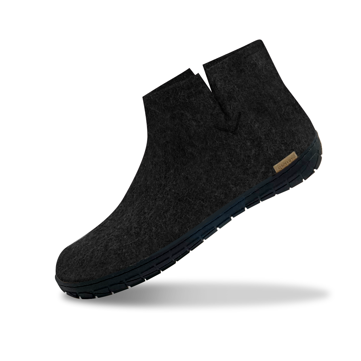 Glerups black rubber boot in charcoal