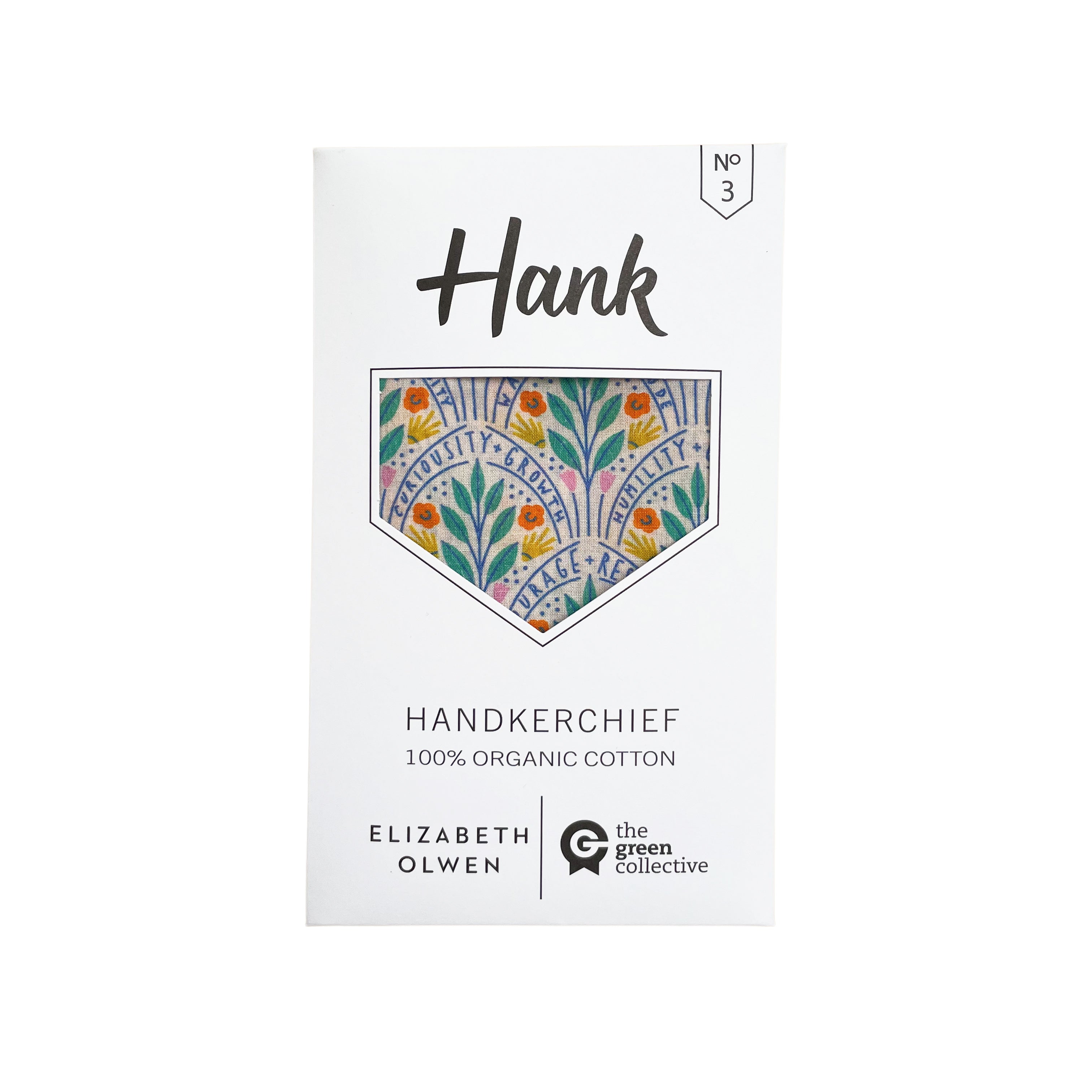 Packaging of HANK handkerchief by the Green Collective (no.3)