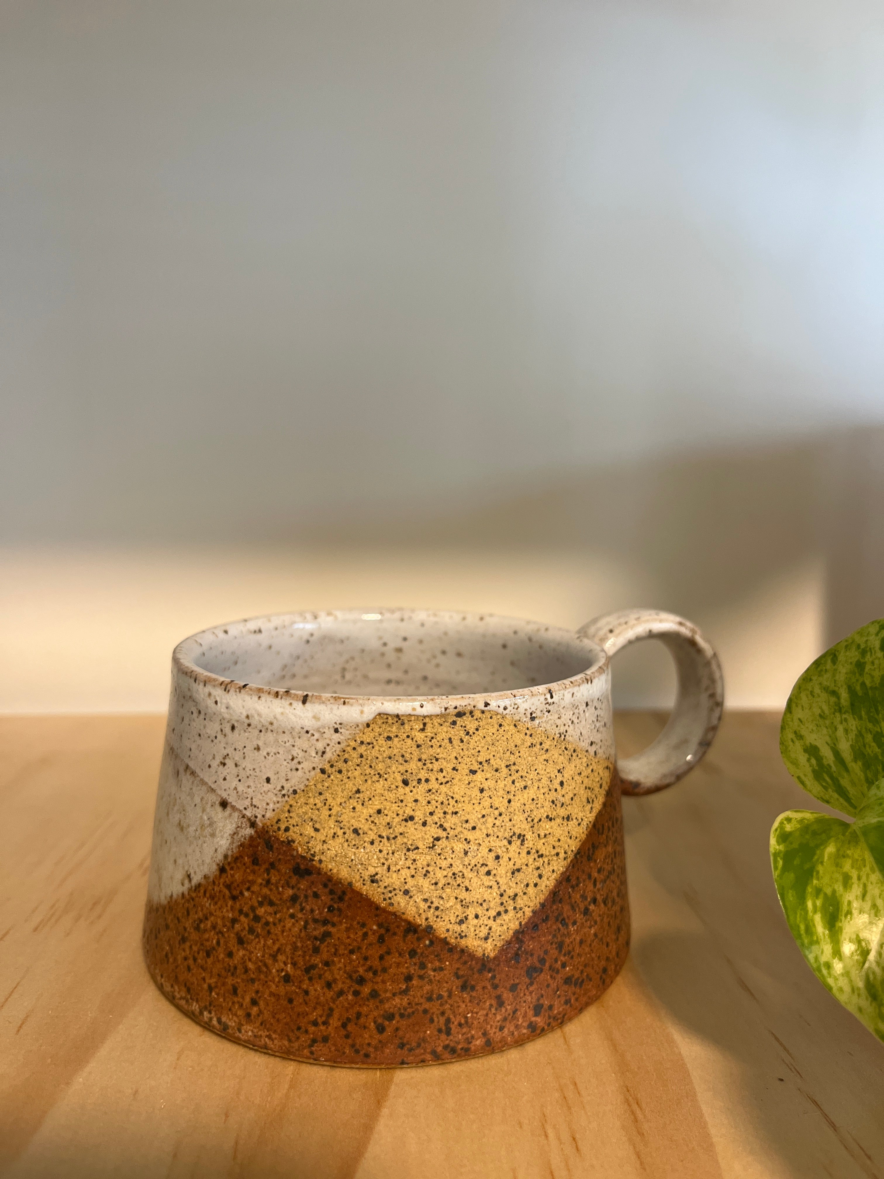 Potter Bee handmade pottery mug