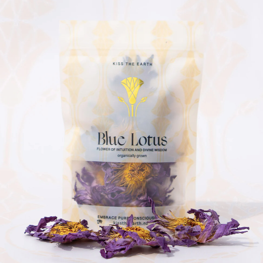 Kiss the Earth Organic blue lotus whole flowers
