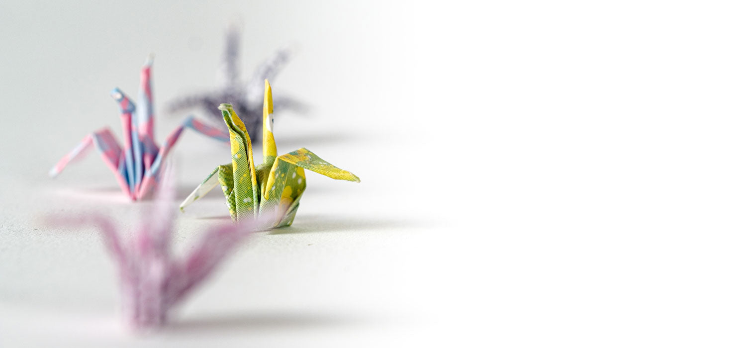 Origami cranes