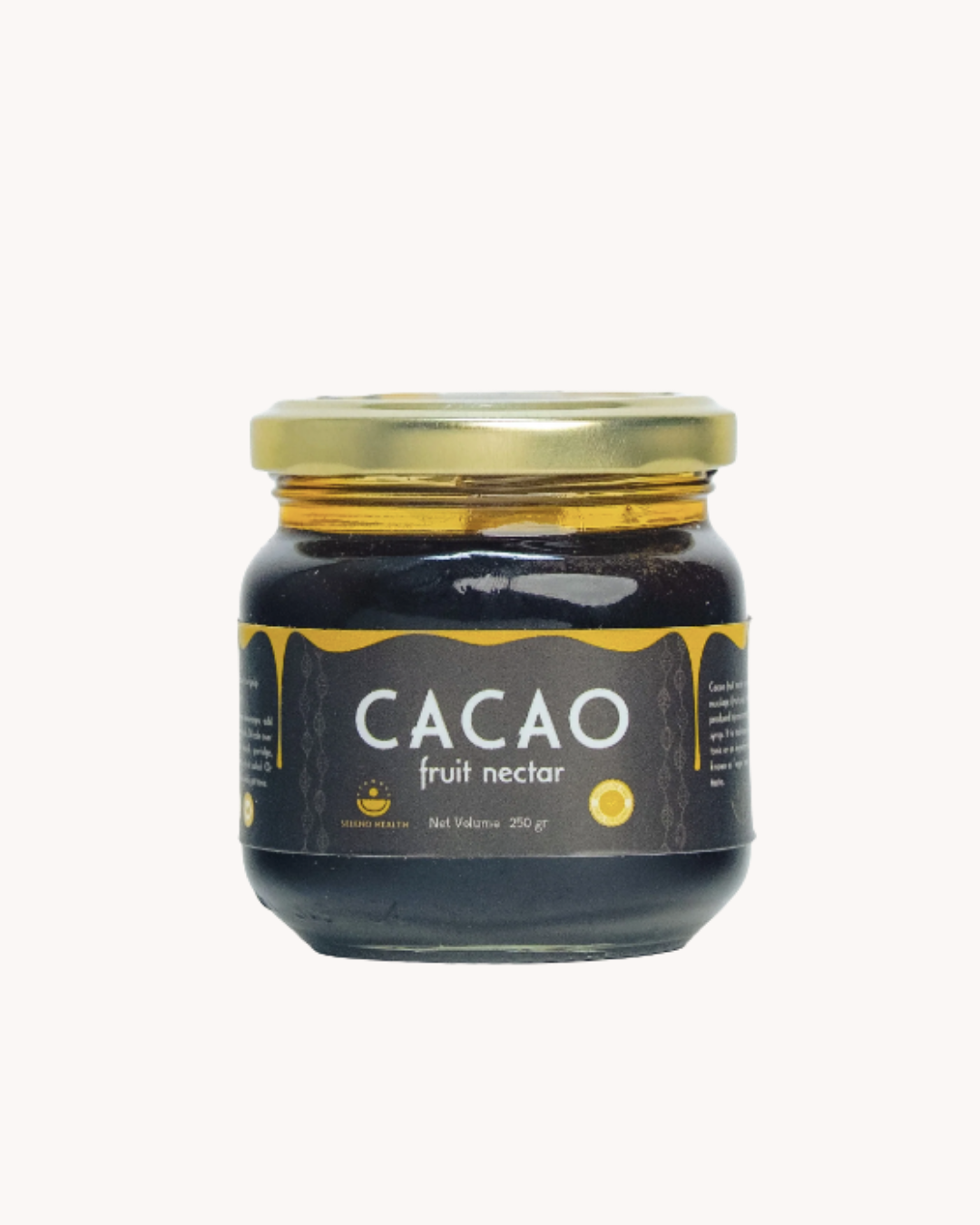 Seleno Health cacao fruit nectar jar
