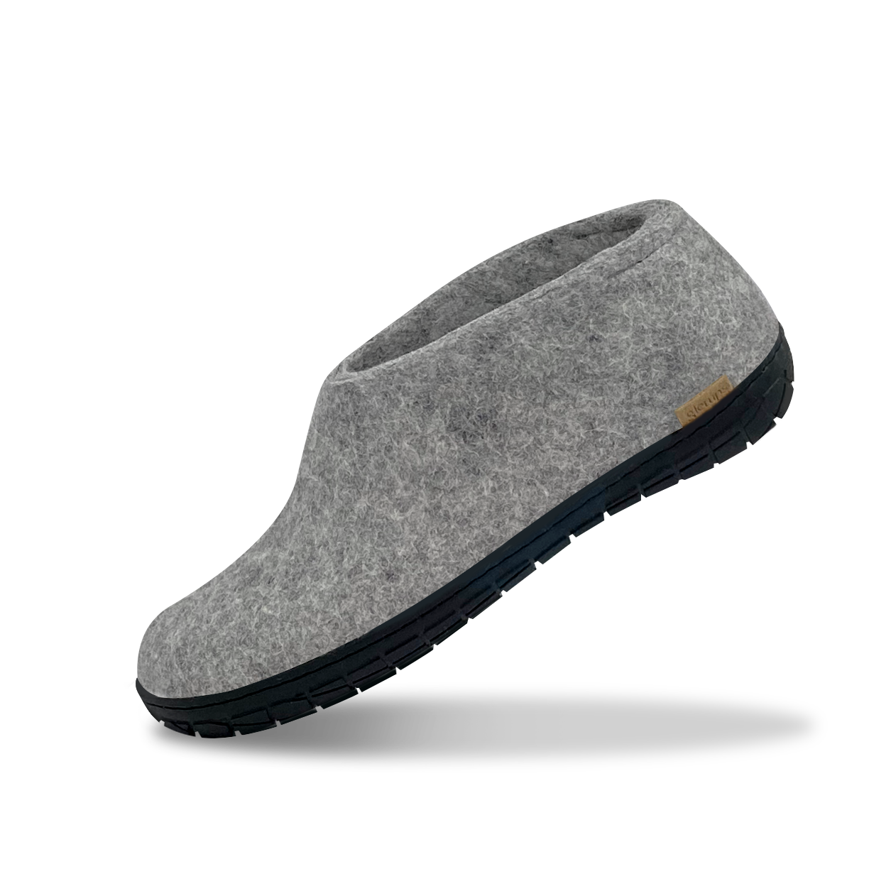 Glerups black rubber shoe in grey