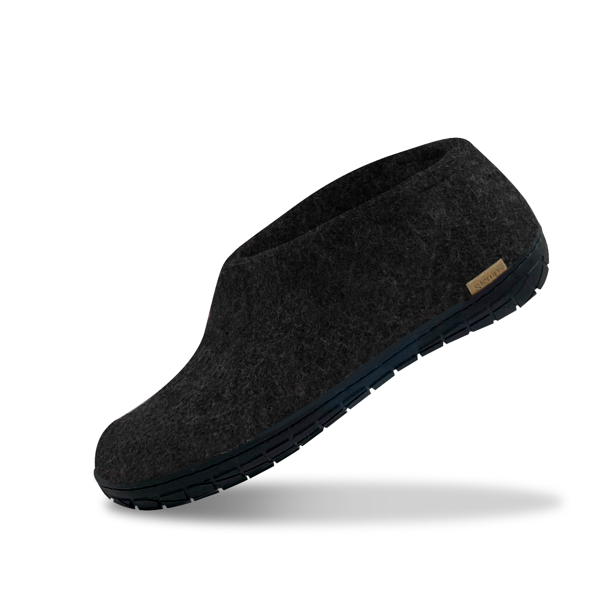 Glerups black rubber shoe in charcoal