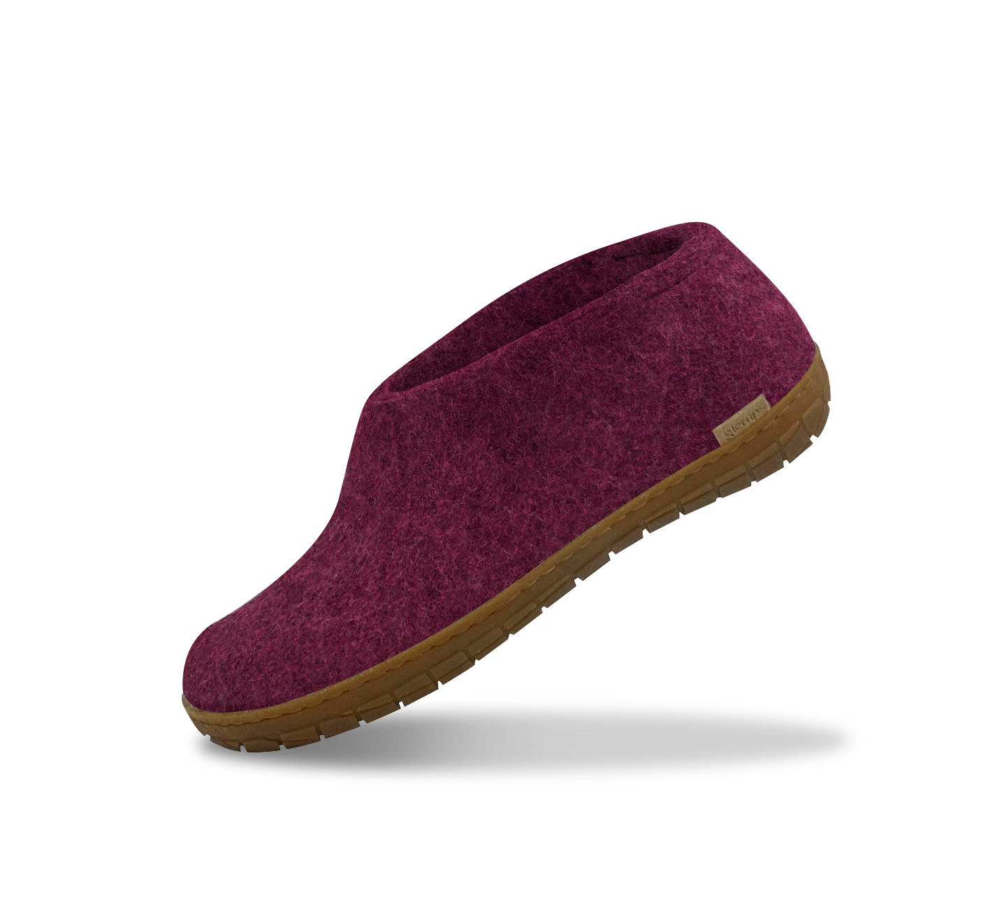 Glerups honey rubber shoe in cranberry