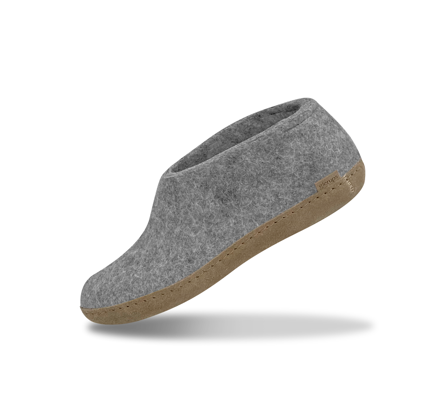 Glerups leather sole shoe in grey