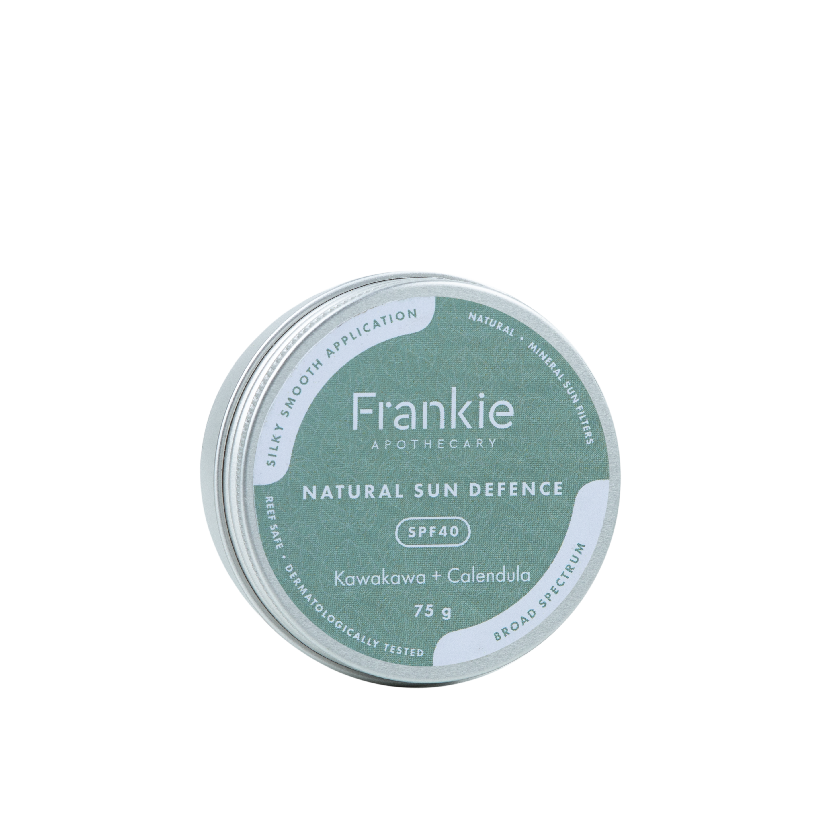 Frankie Apothecary Natural Sun Defence SPF40 tin