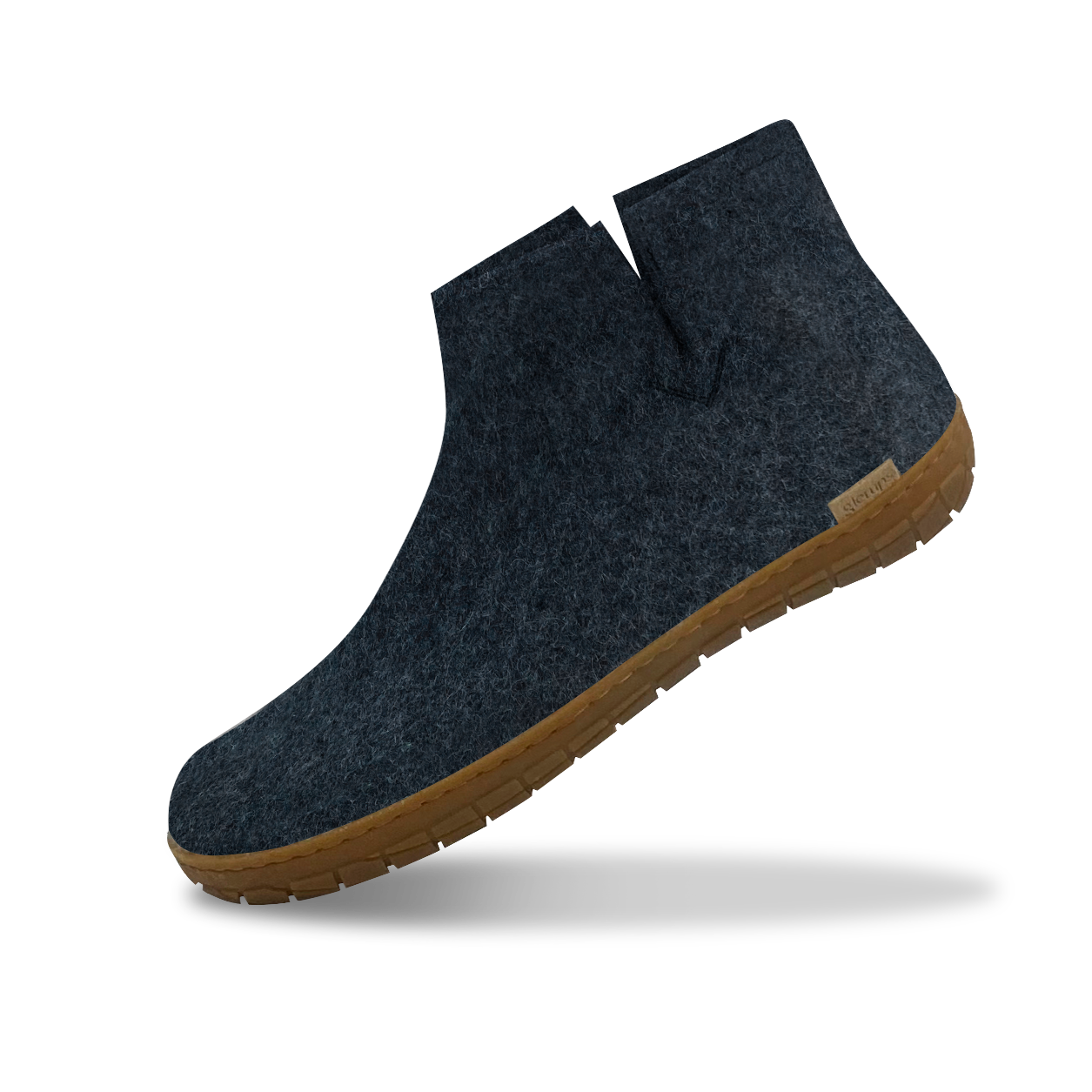 Glerups honey rubber sole boot in denim