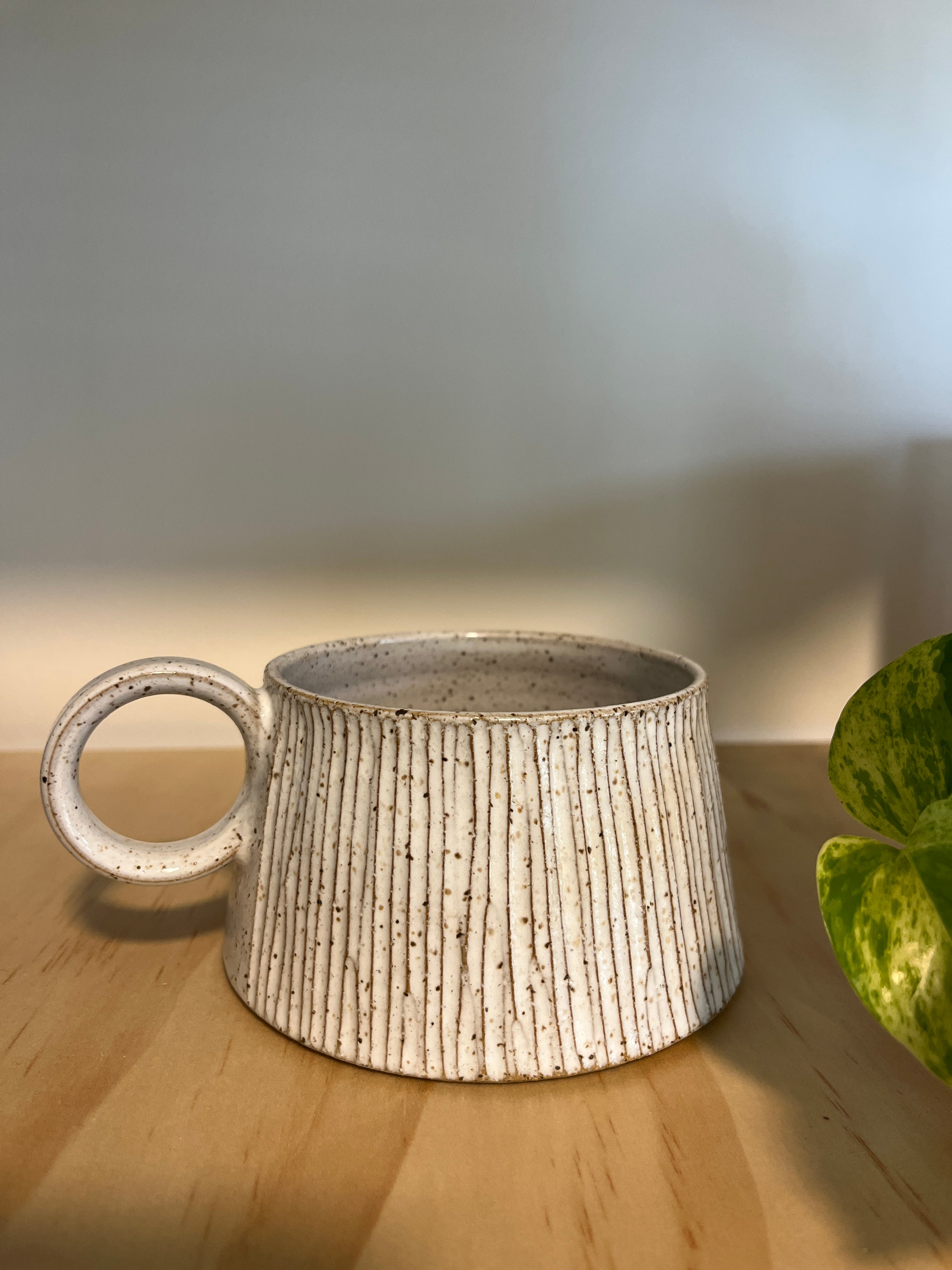 Potter Bee handmade pottery mug