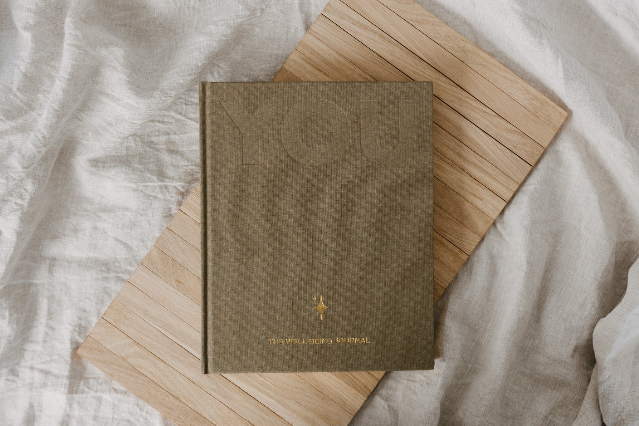 Olive and Page YOU wellbeing journal in olive