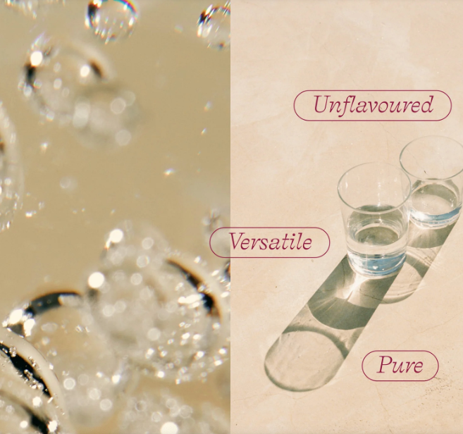 Glass of water and close up of bubbles